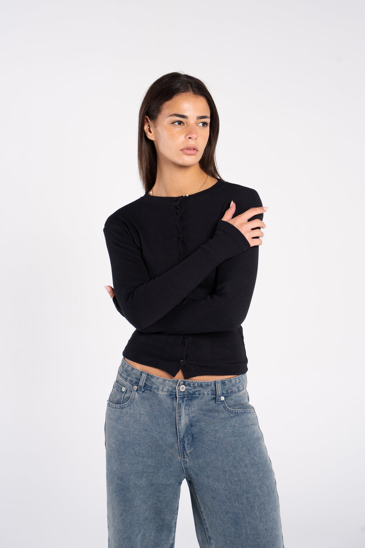 FULL BUTTONS LONG SLEEVE TOP