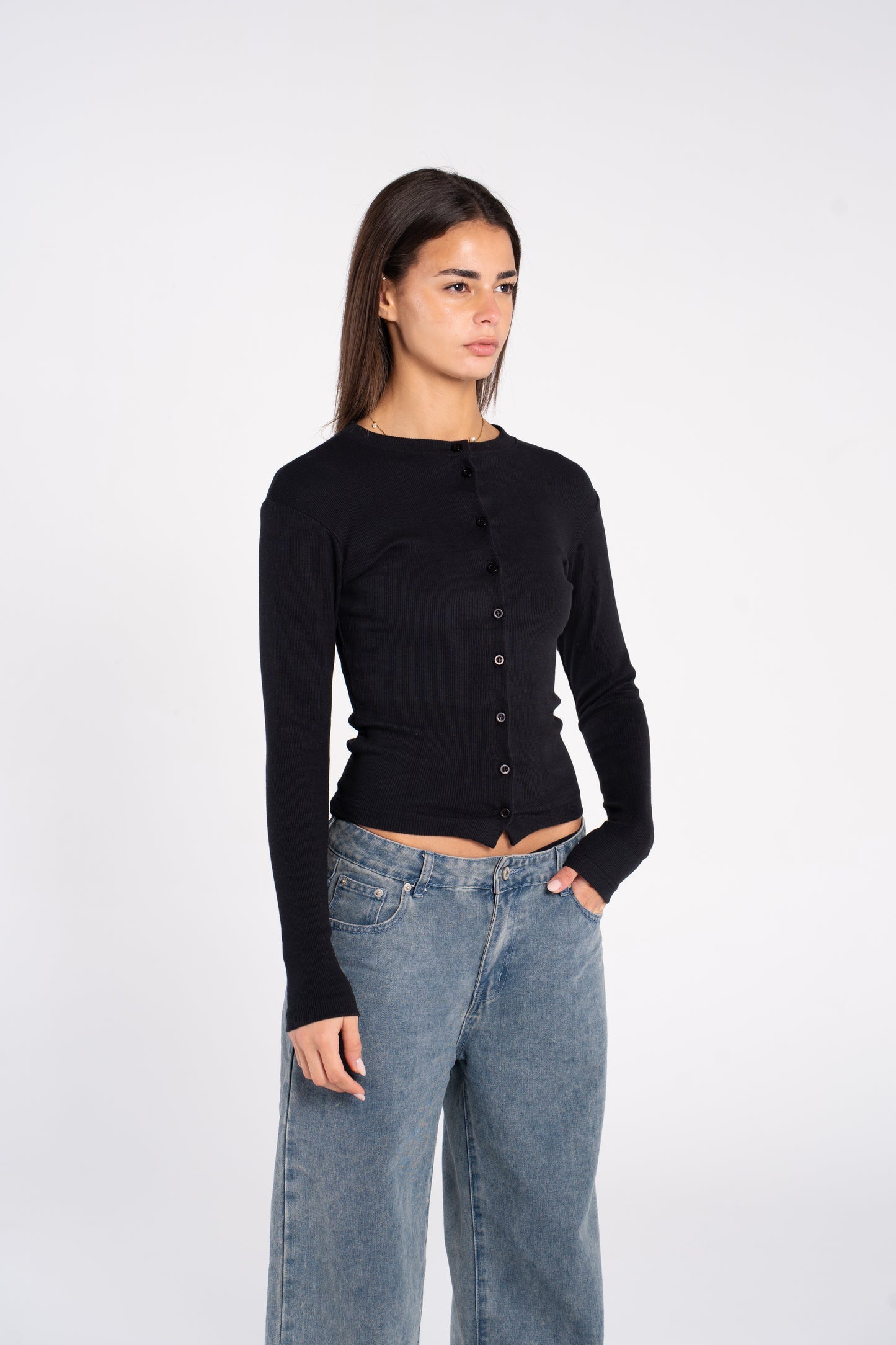 FULL BUTTONS LONG SLEEVE TOP