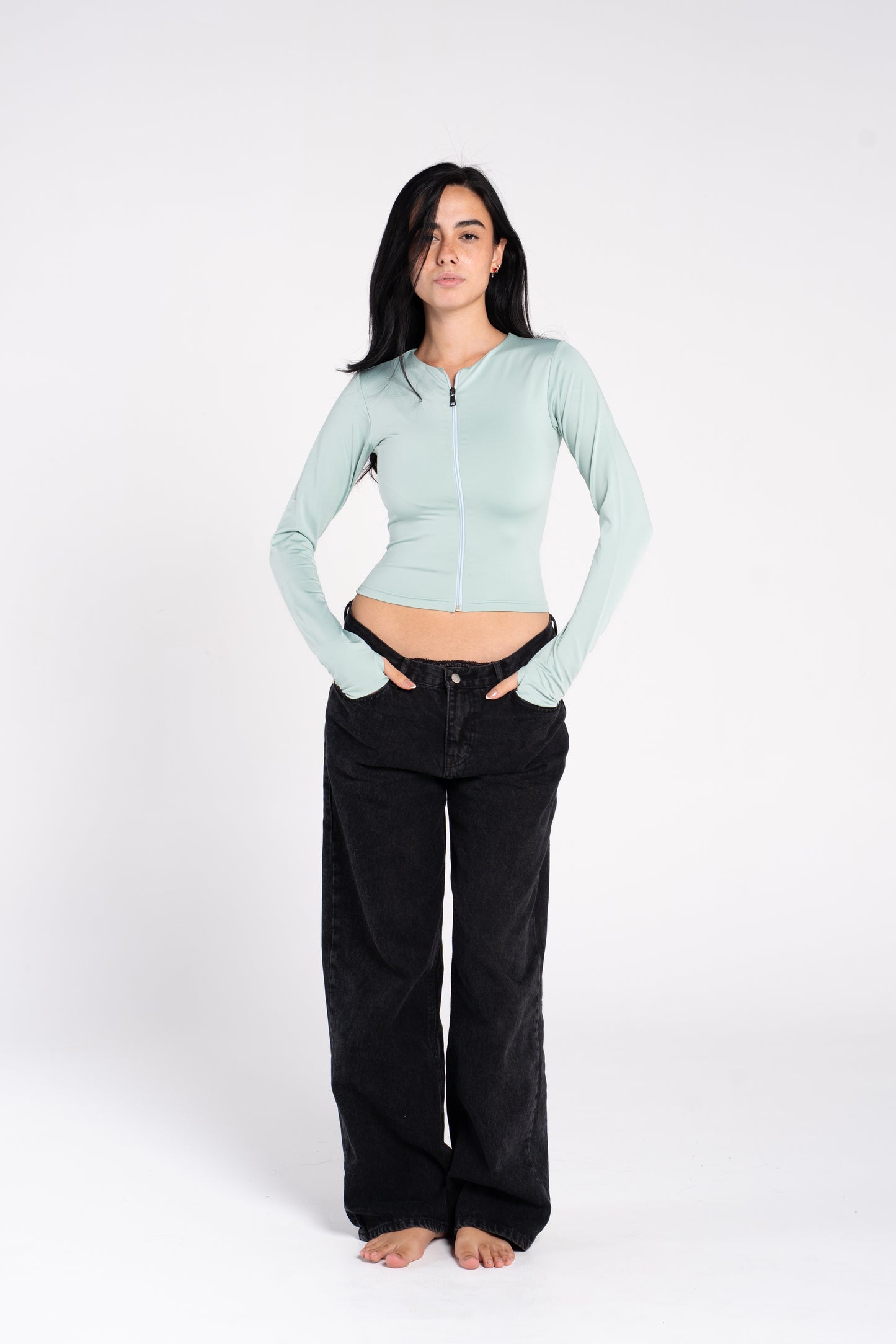 FULL ZIPPER TOP