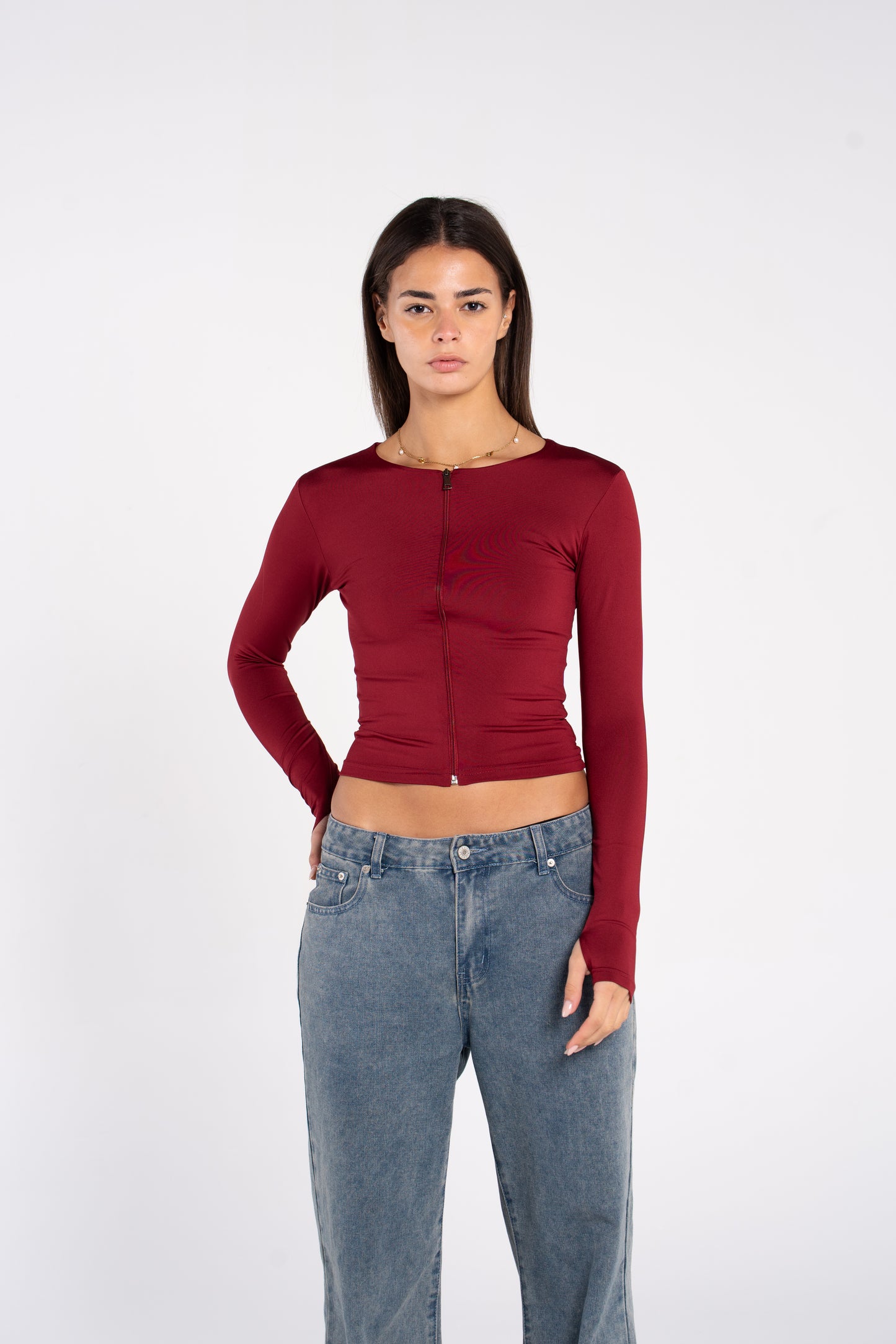 FULL ZIPPER TOP