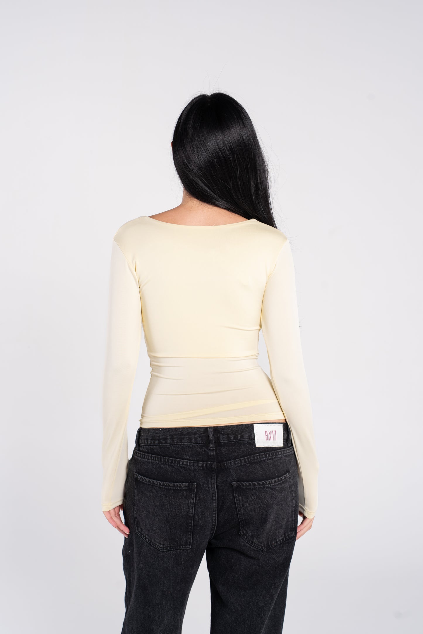 SQUARE NECK LONG SLEEVE