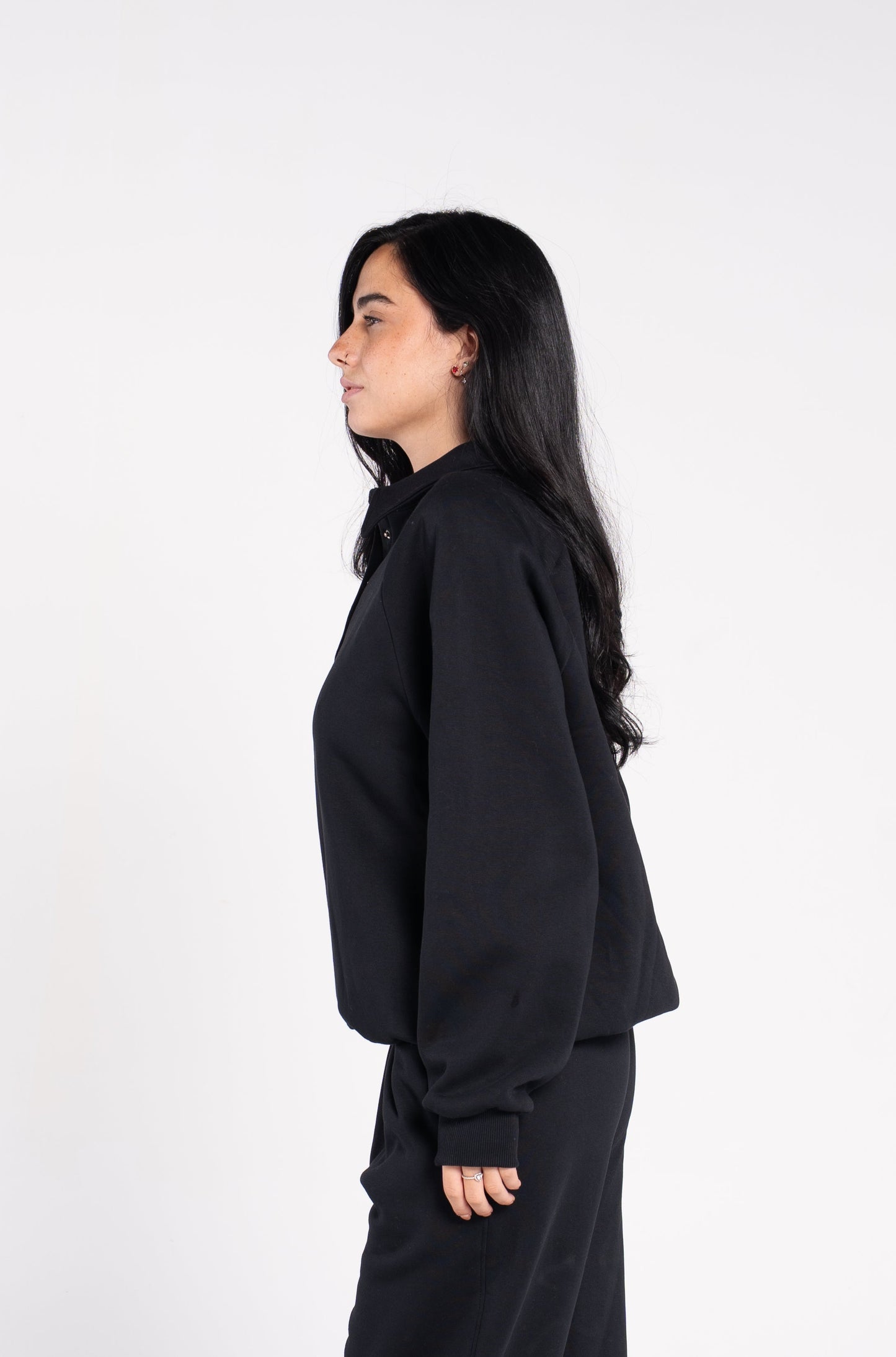 V POLO BUTTONS SWEAT SHIRT