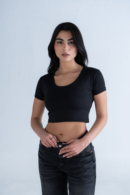 CROPPED WIDE NECK