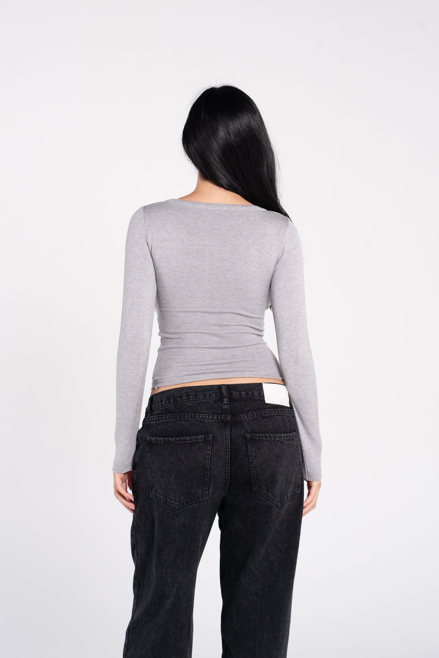 KNIT WIDE NECK LONG SLEEVE