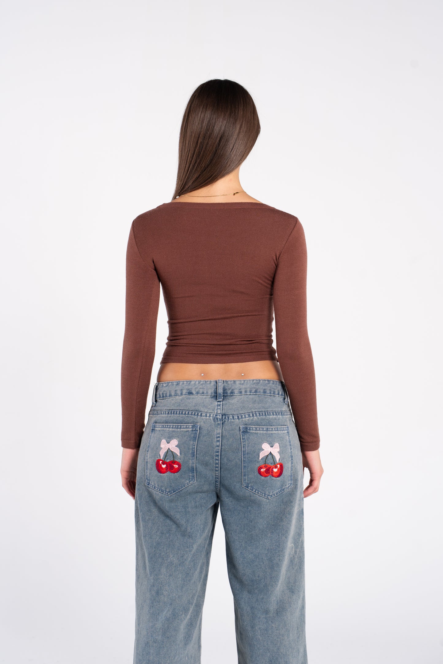 KNIT WIDE NECK LONG SLEEVE