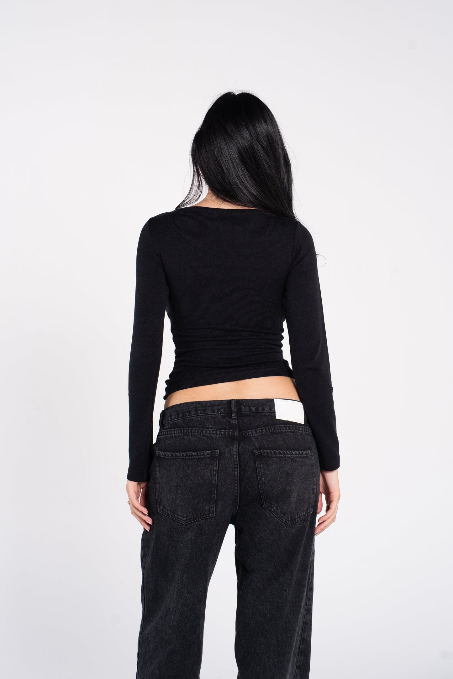 KNIT WIDE NECK LONG SLEEVE