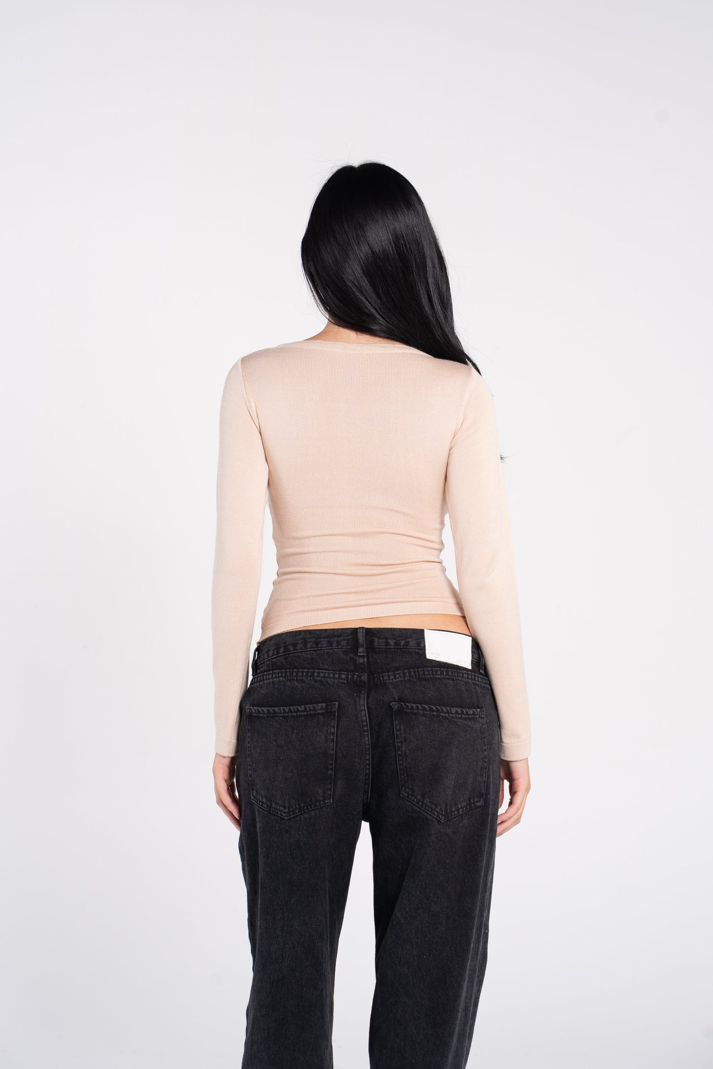 KNIT WIDE NECK LONG SLEEVE