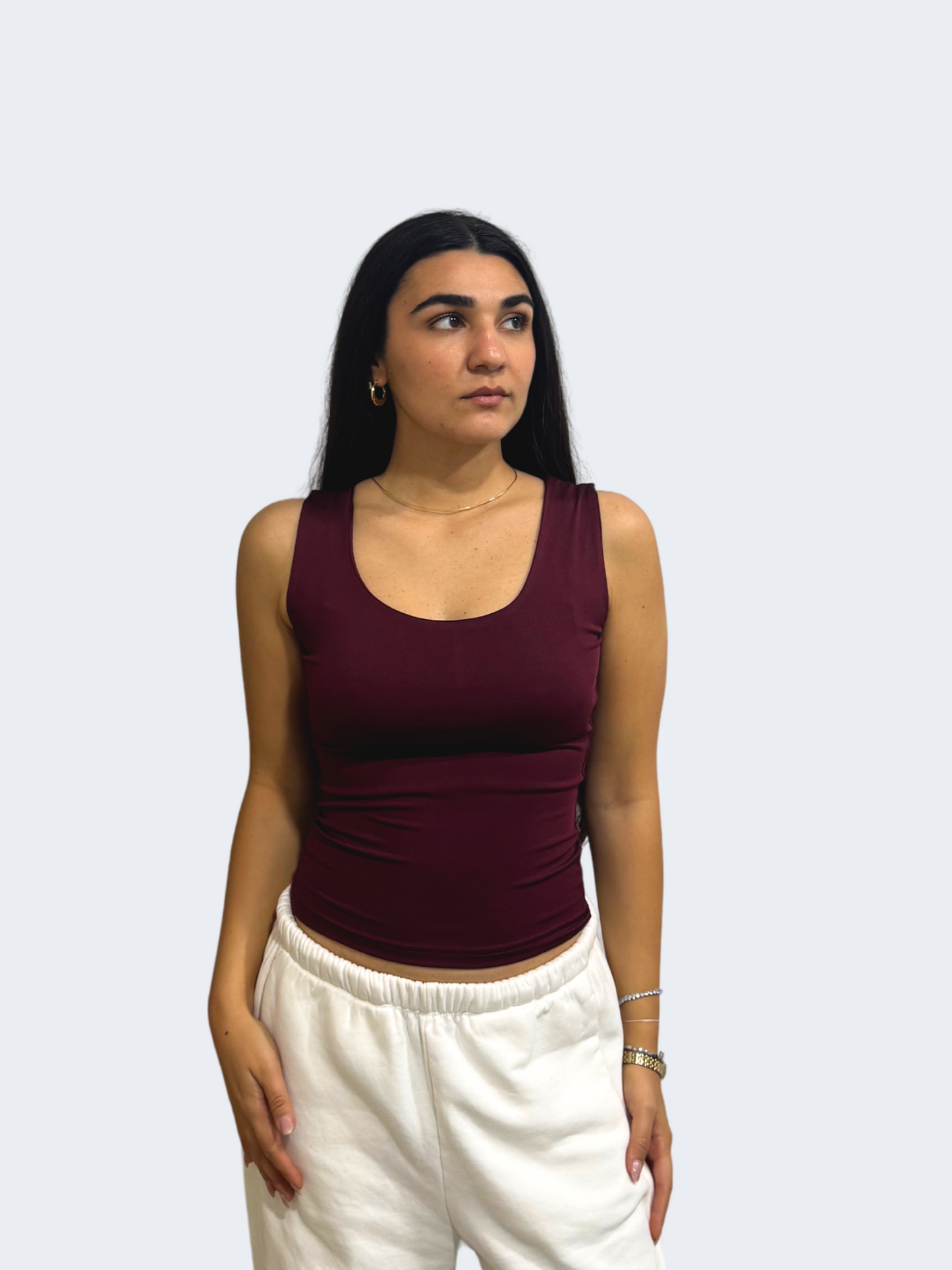 TANK TOP WIDE NECK